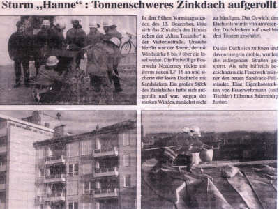 Schwerer Sturm am 15.12.2000
