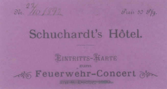 Feuerwehr - Conzert 1889 + 1892