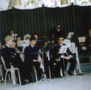 Kurkonzert 1988 mit Mitgliedern der "Bückeburger Jäger"