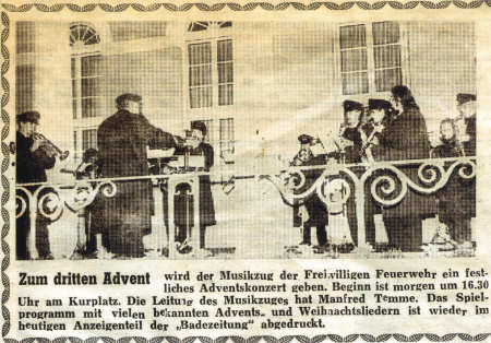Adventskonzert vor dem Kurhaus - 10.12.1994
