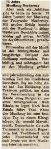 75 Jahre Musikzug der Freiwilligen Feuerwehr Norderney - 15.09.1995