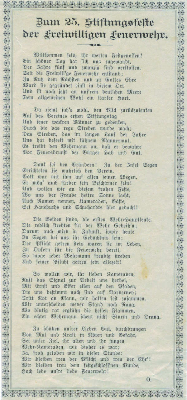 Stiftungsfest - 1910
