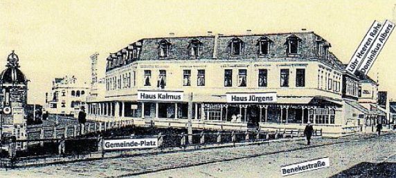 Die westliche Benekestraße um 1904