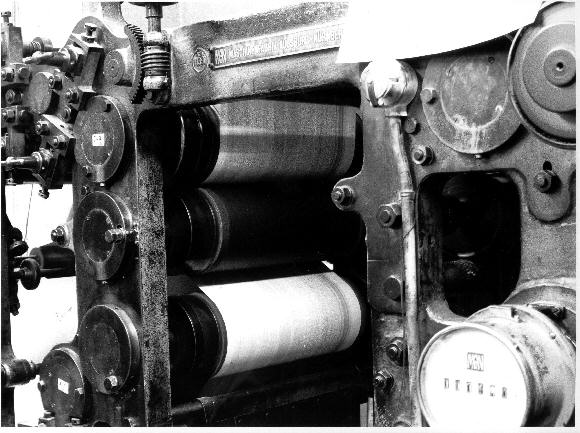 historische Druckmaschine Marke MAN