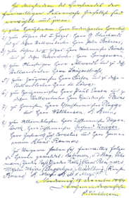 Mitglieder des 1. Vorstandes der F.F. Norderney 17.12.1884