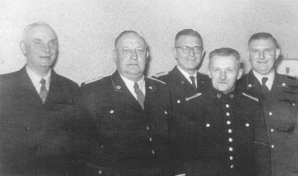 Alte Kameraden: Jakob Extra, Wilhelm Becker, Friedrich Becker, Rudolf Buchholz, Wilt de Boer.
