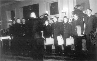 Stiftungsfest der Wehr am 15.01.1955 im Hotel "Rheinischer Hof"