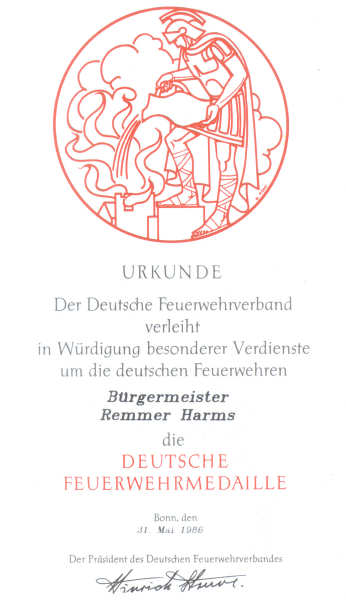 Deutsche Feuerwehr-Ehrenmedaille