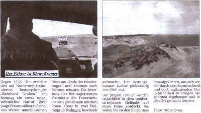 Einsatzfahrt mit dem Allrad-Fahrzeug LF8 - 02.01.2005