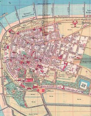 Stadtkarte von 1912.