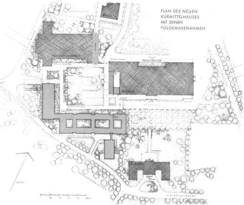 Plan des neuen Kurmittelhauses