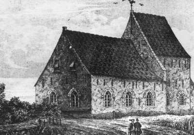 Historische Ansicht der Kirche